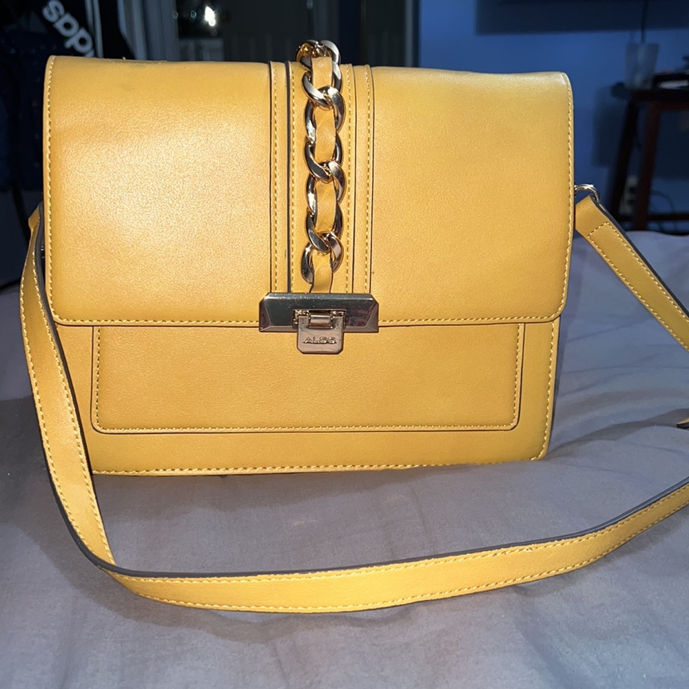 Aldo yellow crossbody